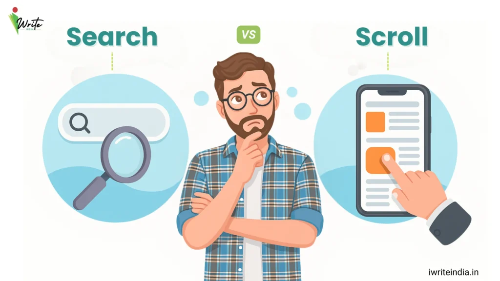 Search vs Scroll
